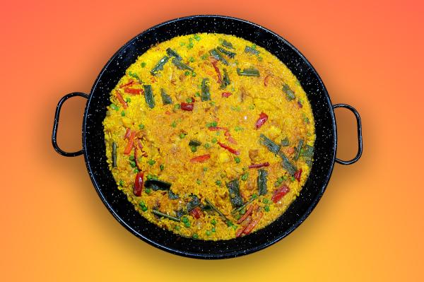 Paella de pollo